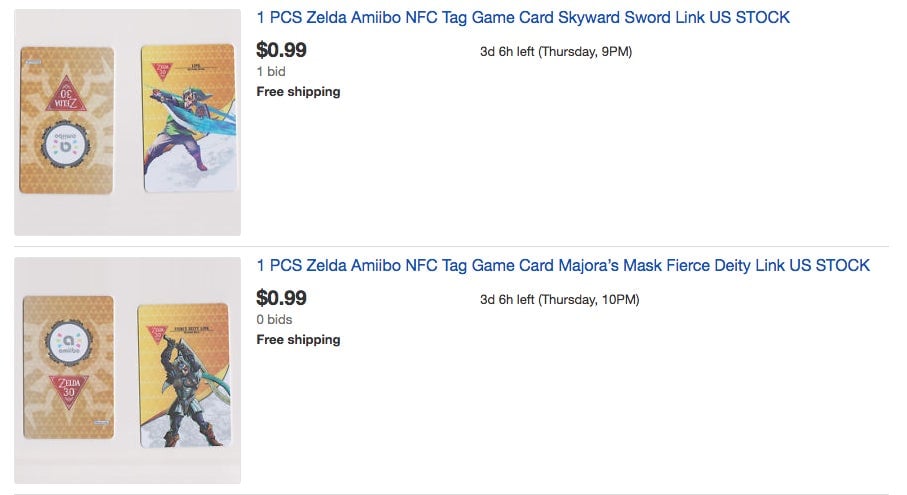Neither Skyward Sword or Fierce Deity Link have been released as figures but you can still buy their bootleg amiibo cards.