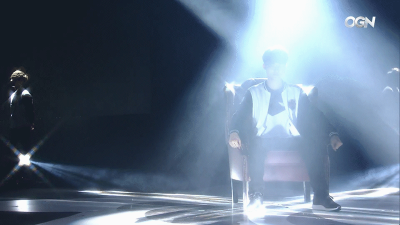 The king on his throne