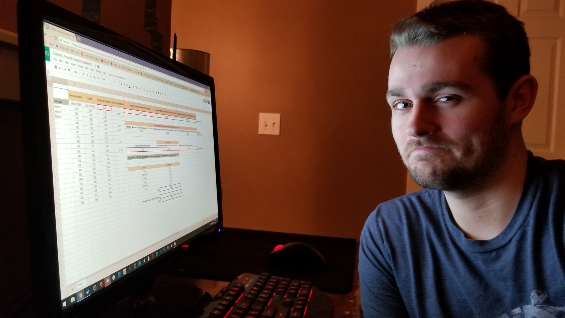 A man and his corporation-humbling spreadsheet