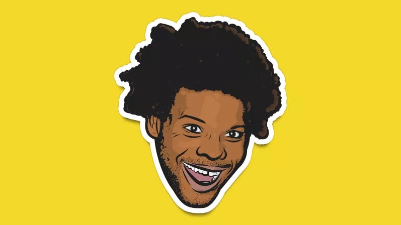 Artist’s rendition of the Trihard emote. Illustration by Sam Woolley