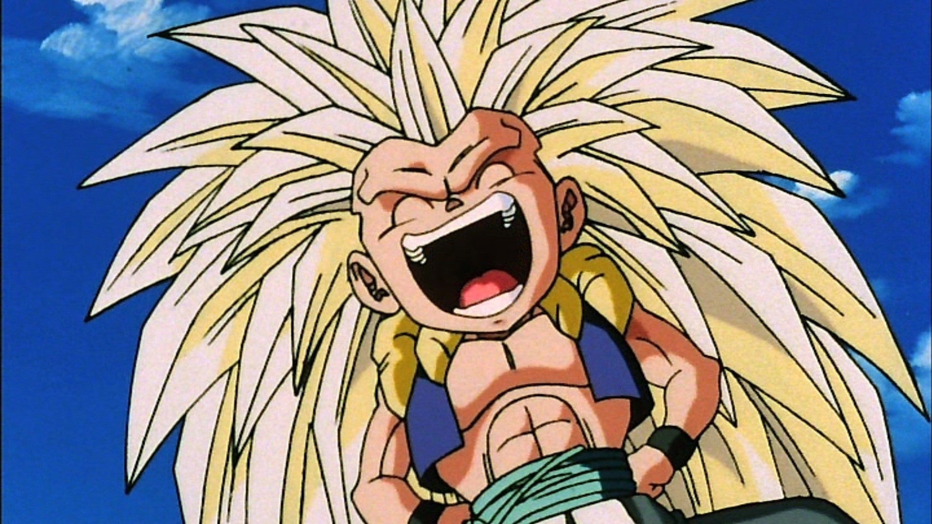 Gotenks, as he appears in the Dragon Ball Z anime.