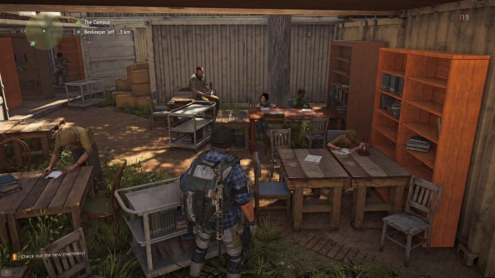 The Division 2 might set a record for most depictions of book reading in a big-budget game. Hooray for books!