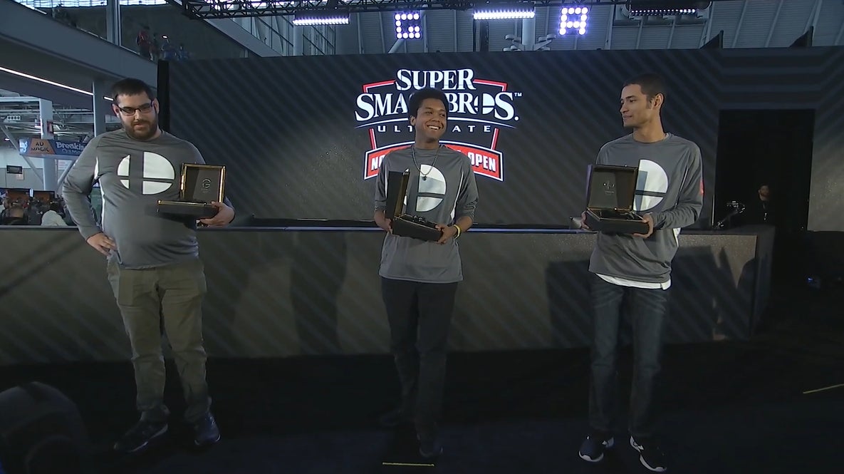 The winners of the North America Open, Southeast. From left to right: Poltergust, Wrath, and Devonte.