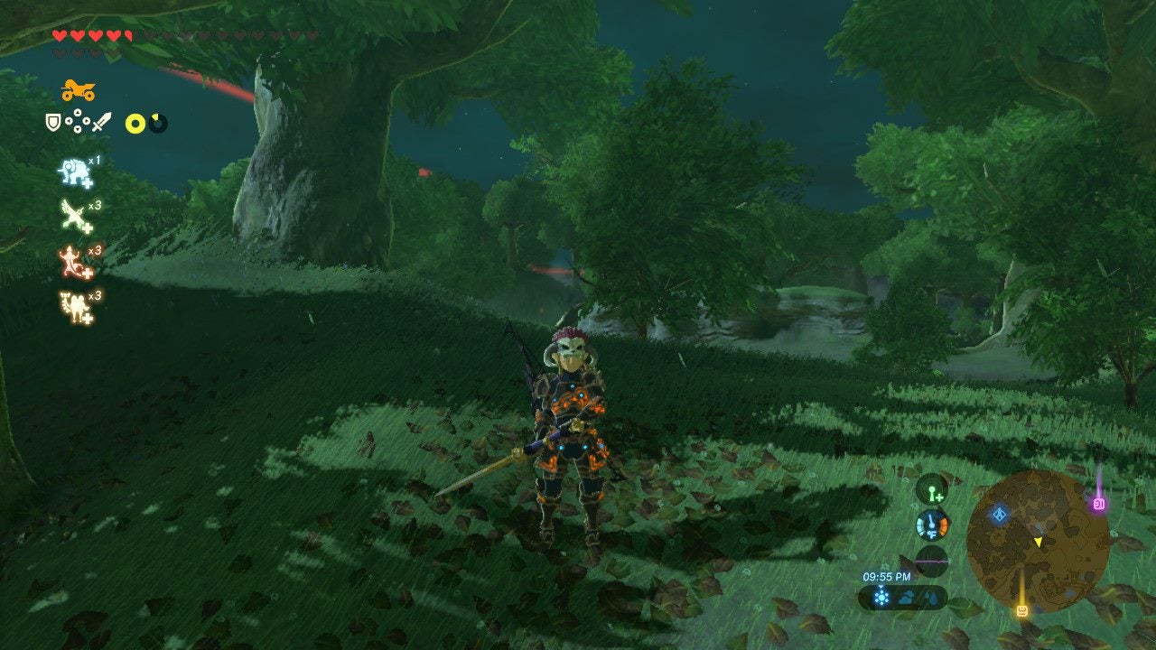 For comparison, a similar moment in Breath of the Wild not in VR.