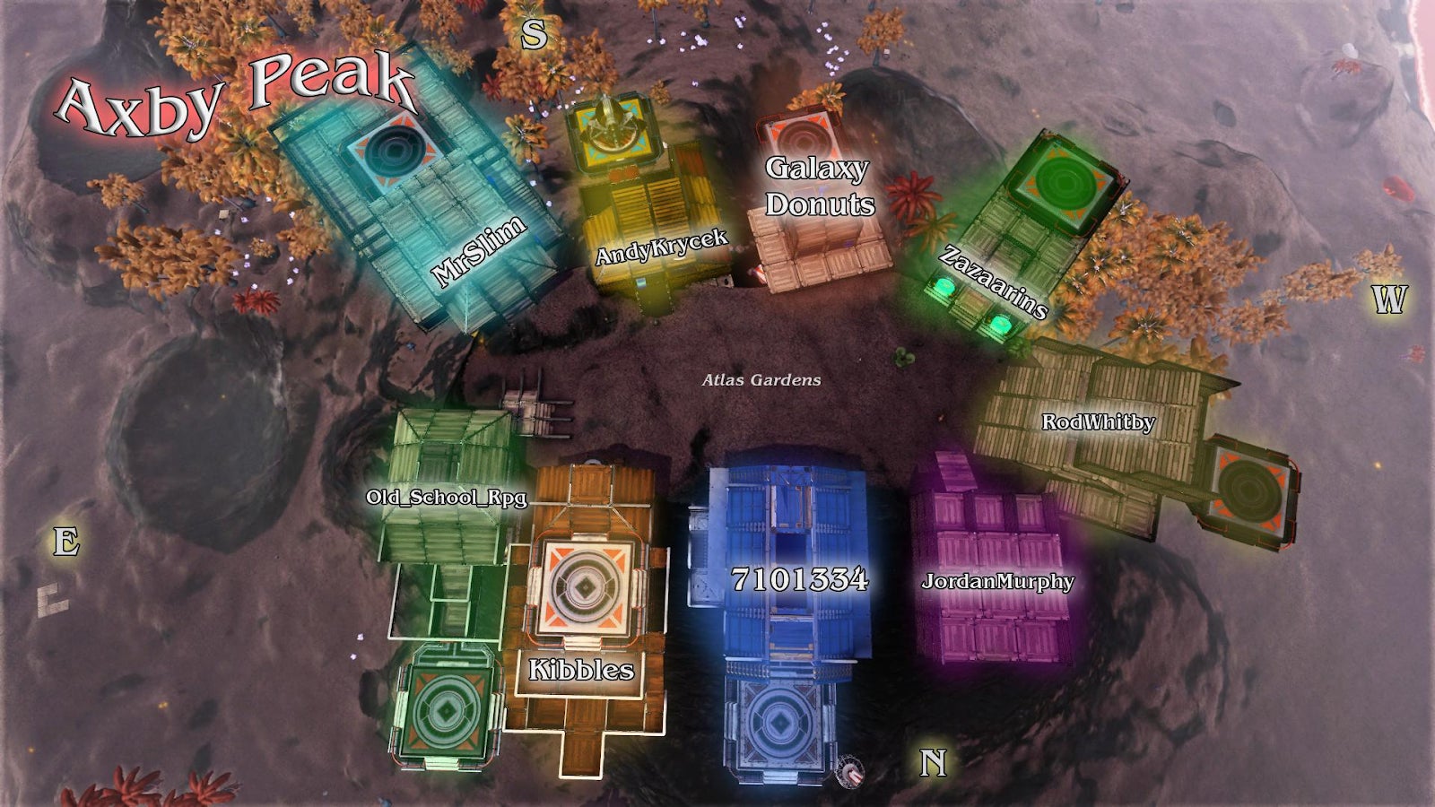 Axby Peak, the community atop a mountain on Axby Delta