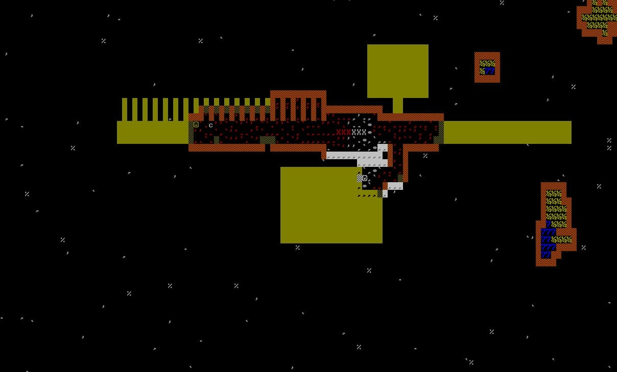 Screenshot: Dwarf Fortress