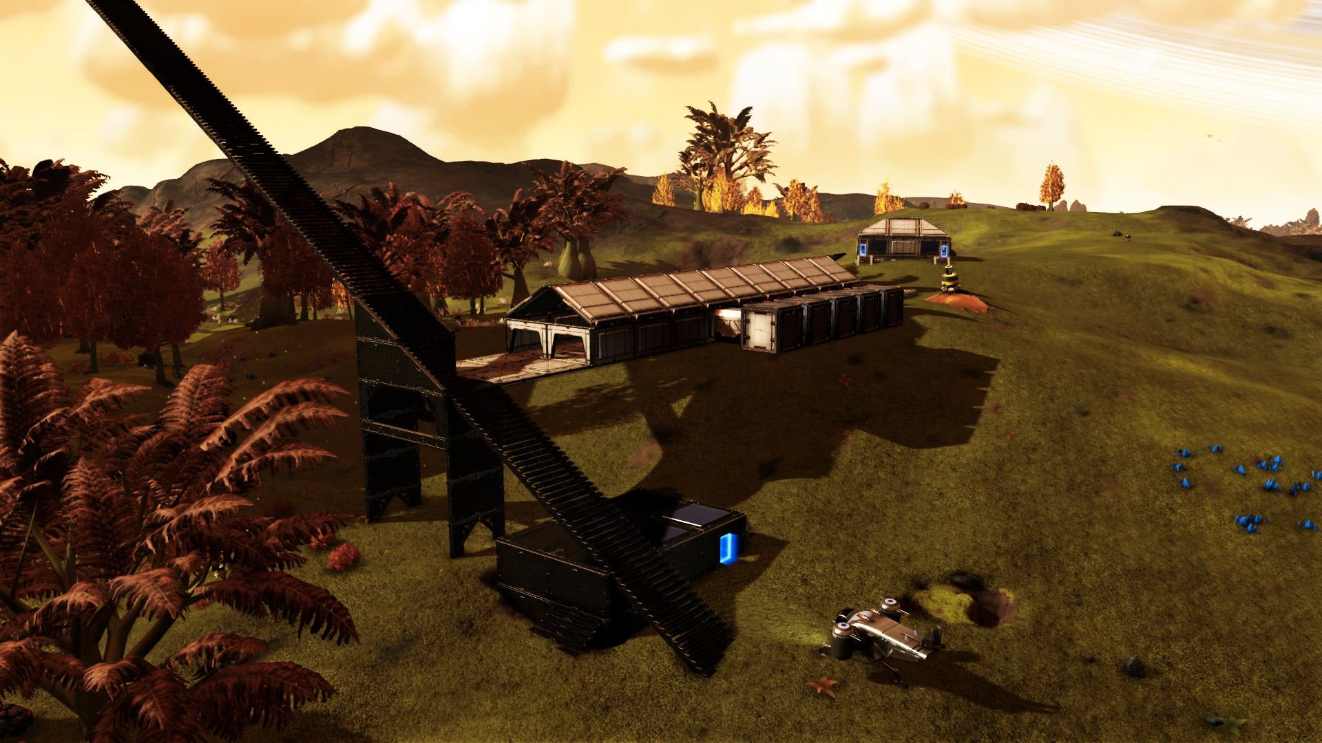 The initial attempt on a lush moon.