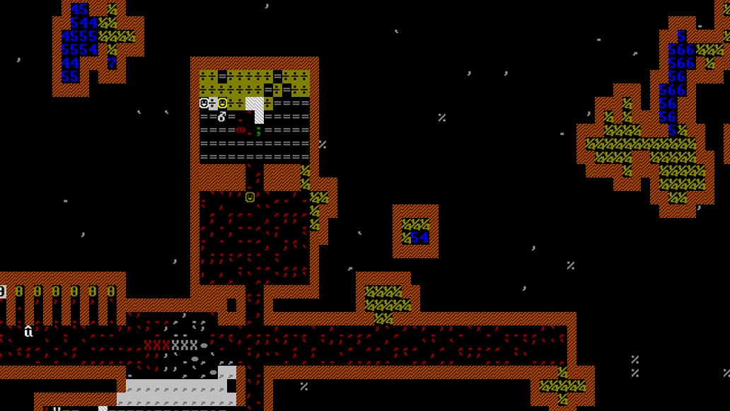 Screenshot: Dwarf Fortress