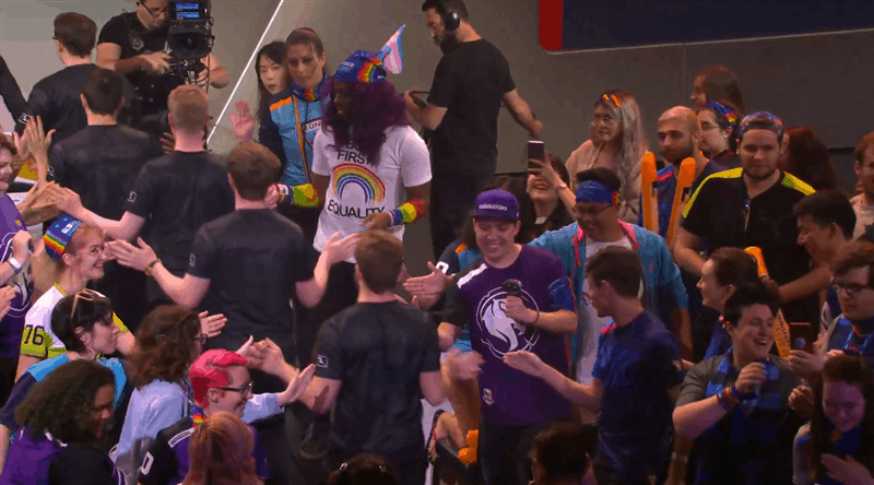 The Paris Eternal going on stage last Friday.