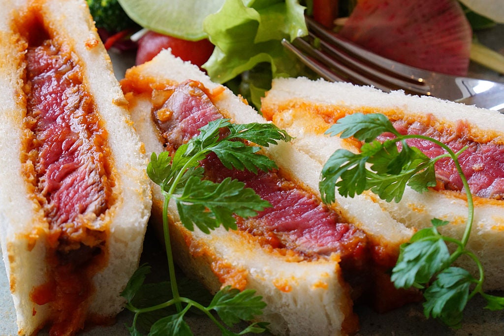 Kobe beef steak sando.