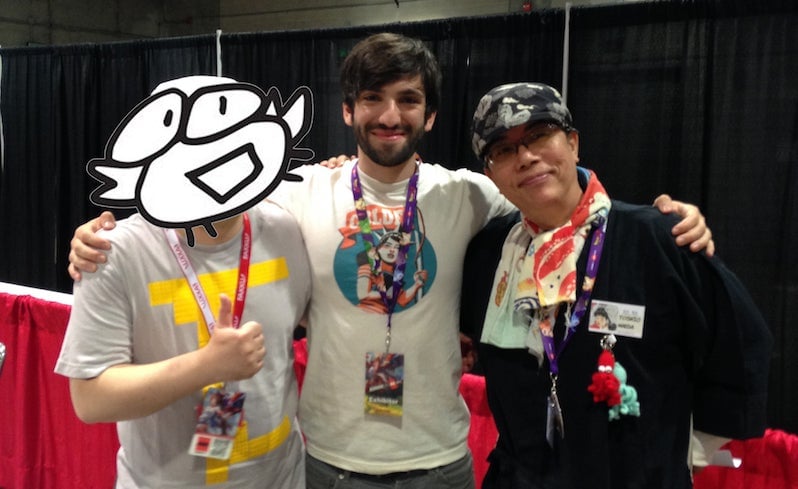 Fakku founder Jacob Grady with hentai artists Bosshi and Toshio Maeda