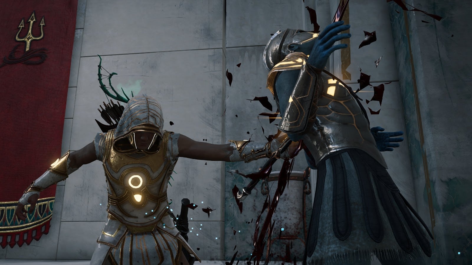 Judgment of Atlantis is partially about your character (Kassandra for me) being put in  the role of a judge of the affairs of Atlanteans, but I’m fuzzy on why we’re expected to murder or get murdered by every guard we see. Video games!