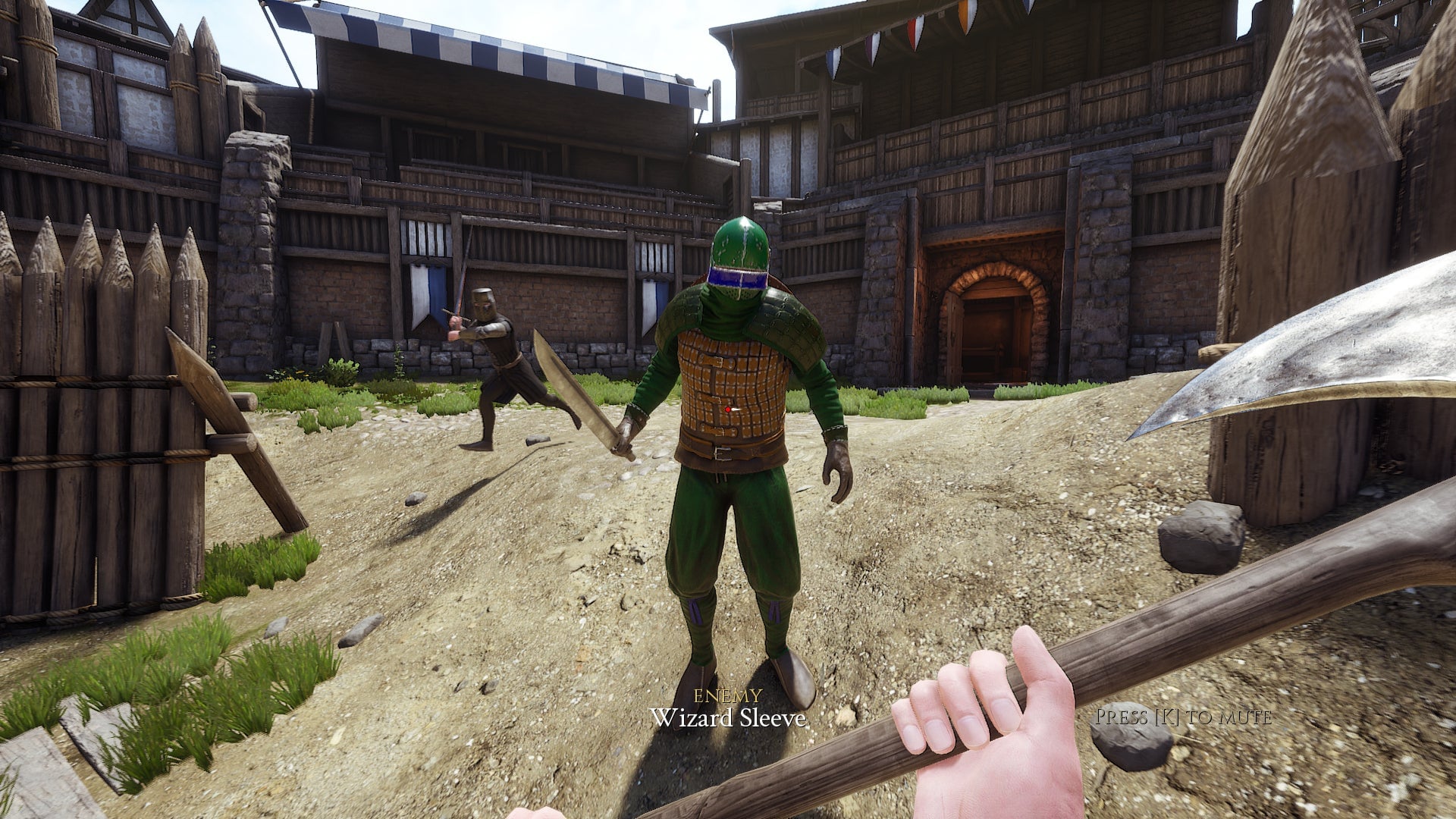 A makeshift Mutant Ninja Turtle, Mordhau-style