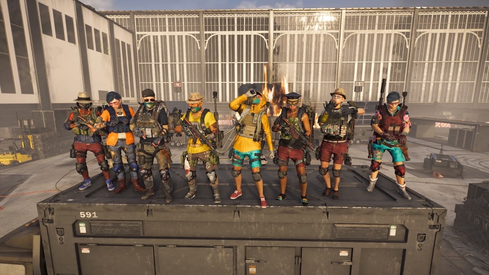 Group shot of another one of Valkyrie Rising’s all-ladies raid clears. They’ve done it many times now. 