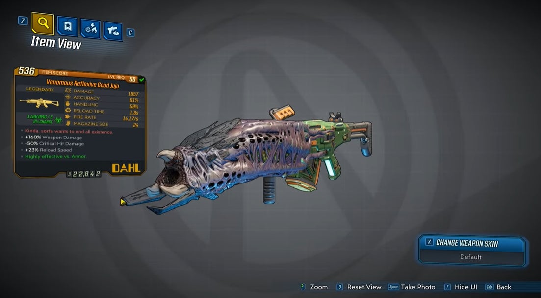 Good Juju as it appears in Borderlands 3
