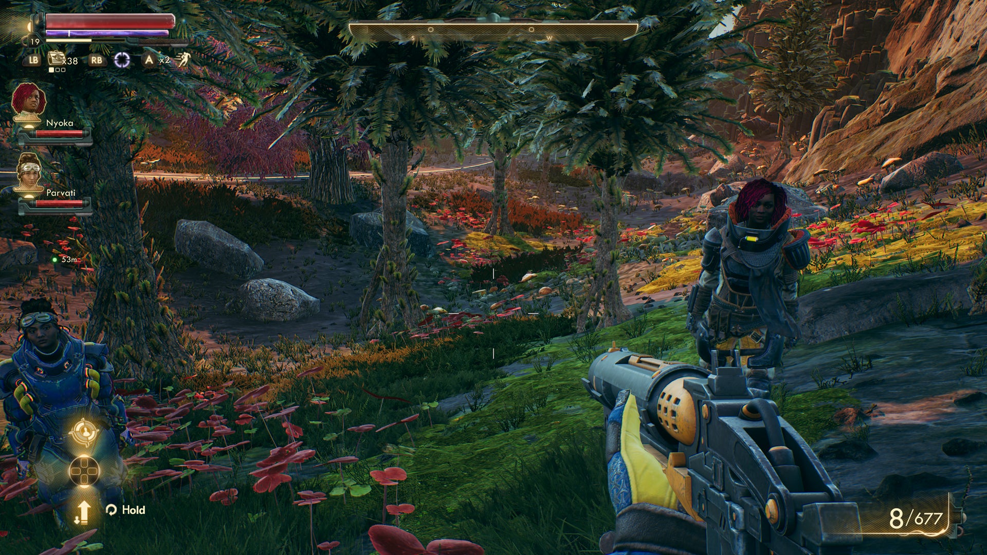 Look at those alien plants shimmer!