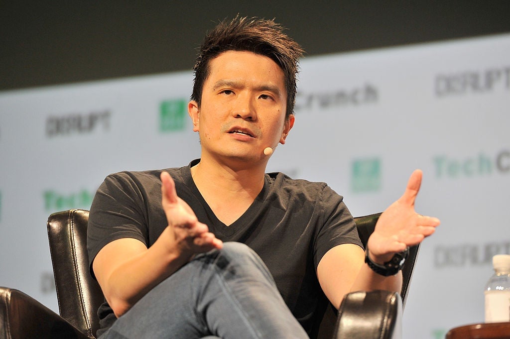 Razer co-founder Min-Liang Tan speaking at TechCrunch Disrupt in September, 2016.