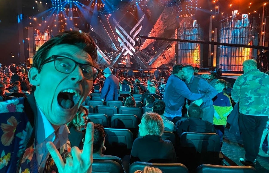 Rune K. Drewsen of the What The Golf Team posing at The Game Awards 