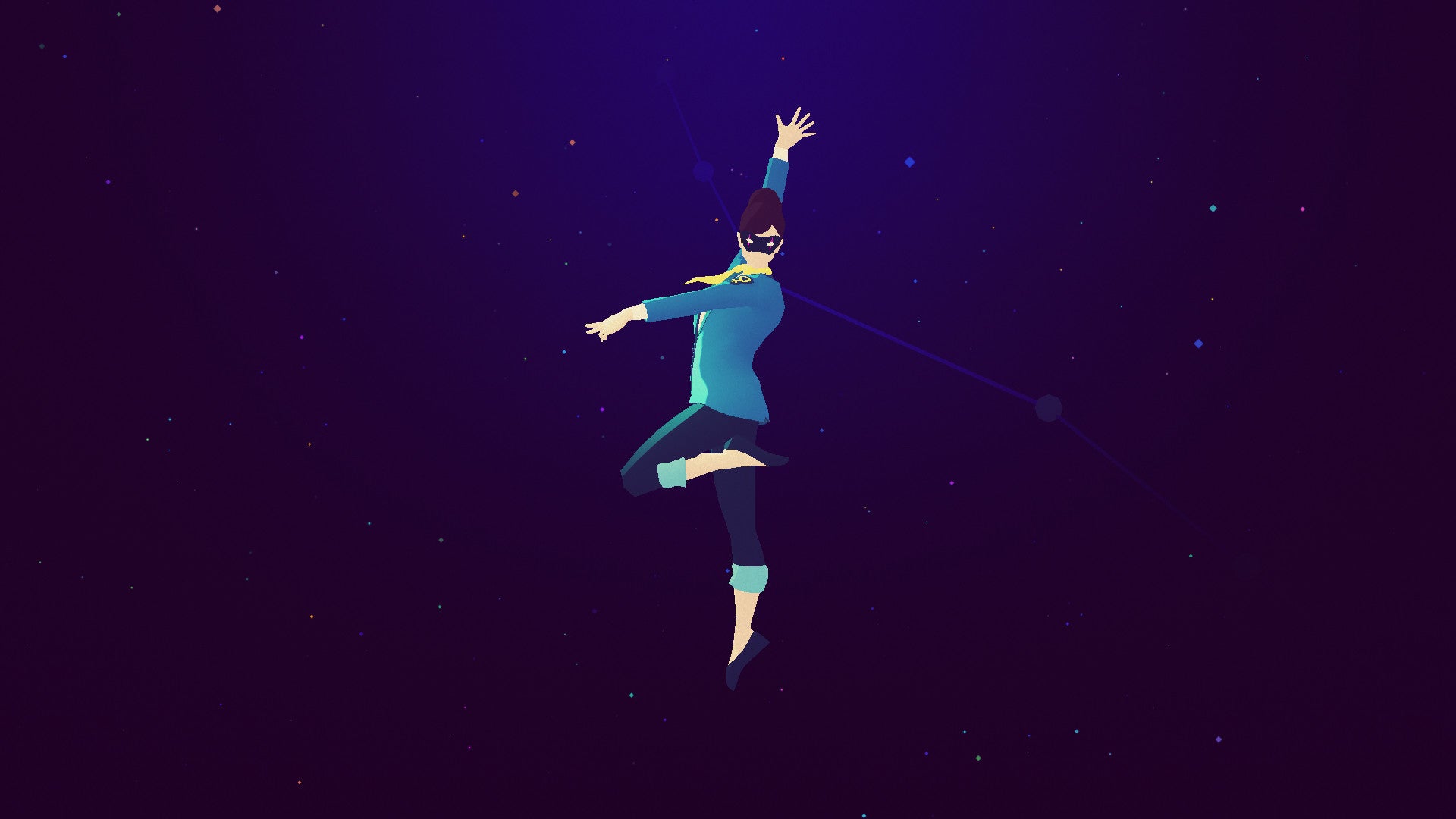 Screenshot: Sayonara Wild Hearts