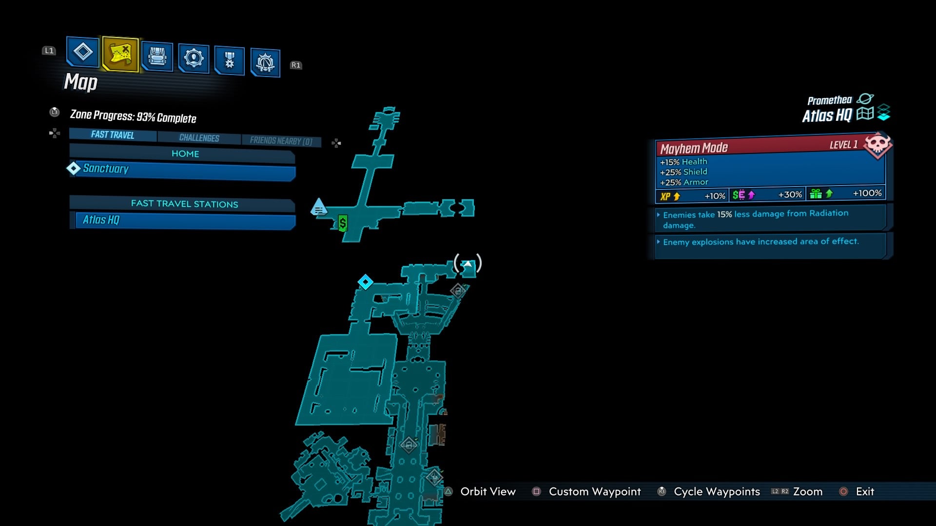 Here’s where you can find one of the red chests in Atlas HQ.