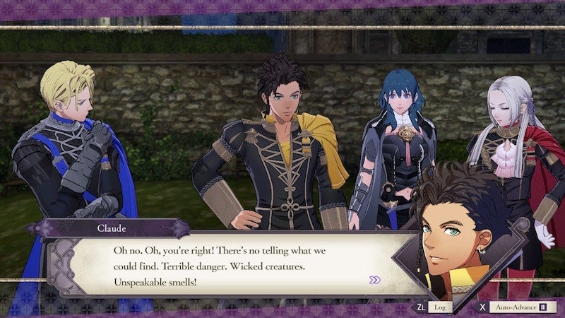 Claude, showing off his fearless leadership skills