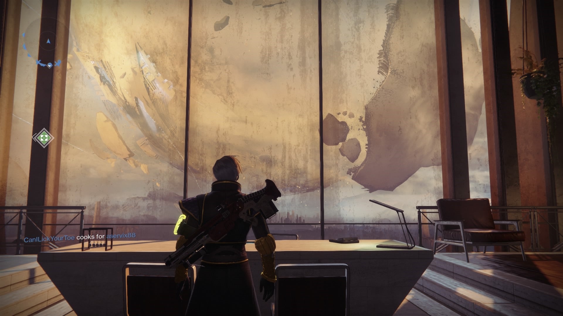 In order to actually progress the quest you’ll need to crouch down and look behind the stairs in the adjoining room. 