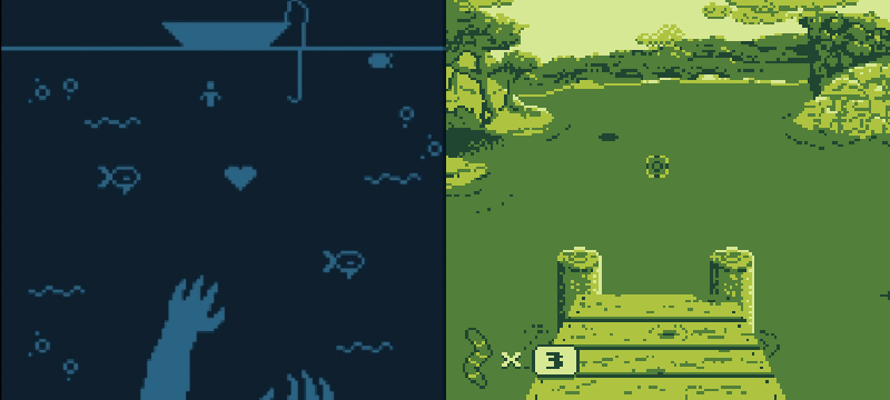 The Thing in the Lake (left), Fishing Adventure! (right)