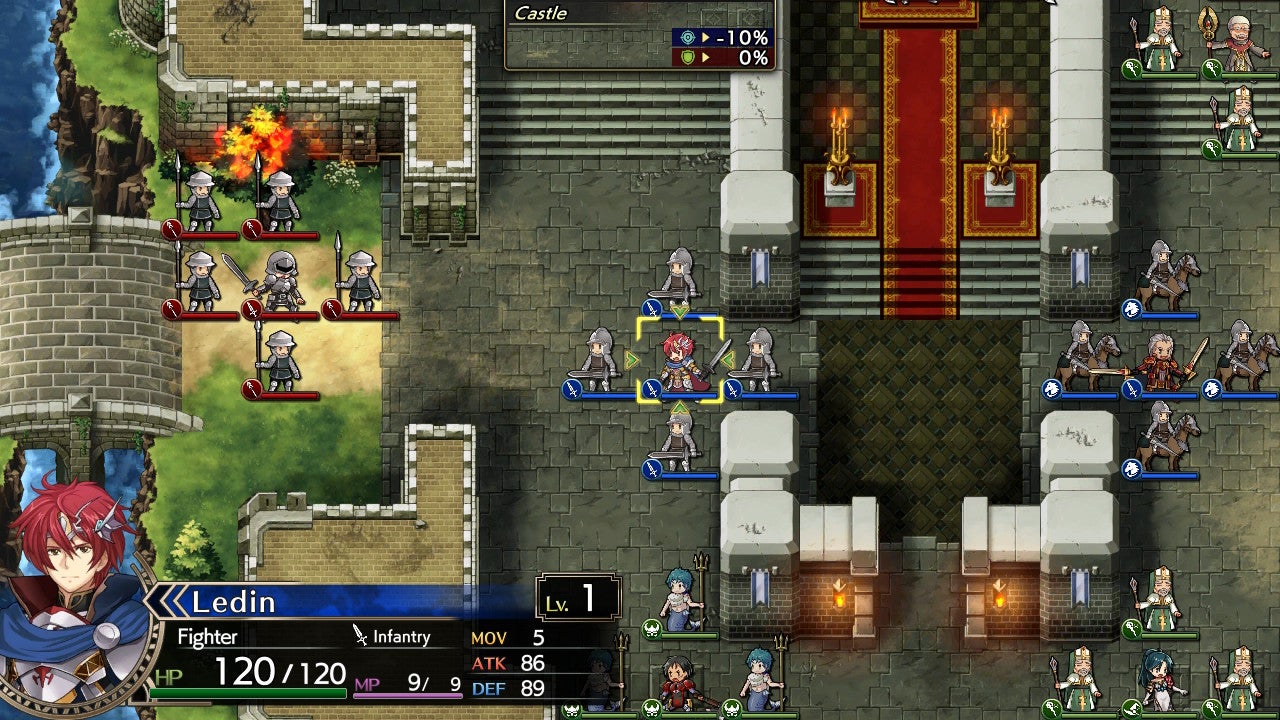 This is how Langrisser I looks with updated graphics. 