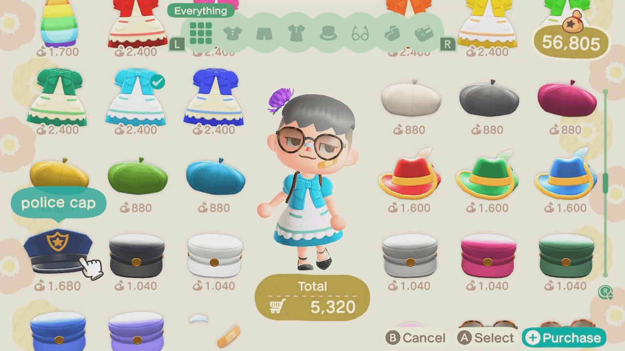 Mabel’s shop in New Horizons features a dressing room for trying on multiple pieces of clothing at a time