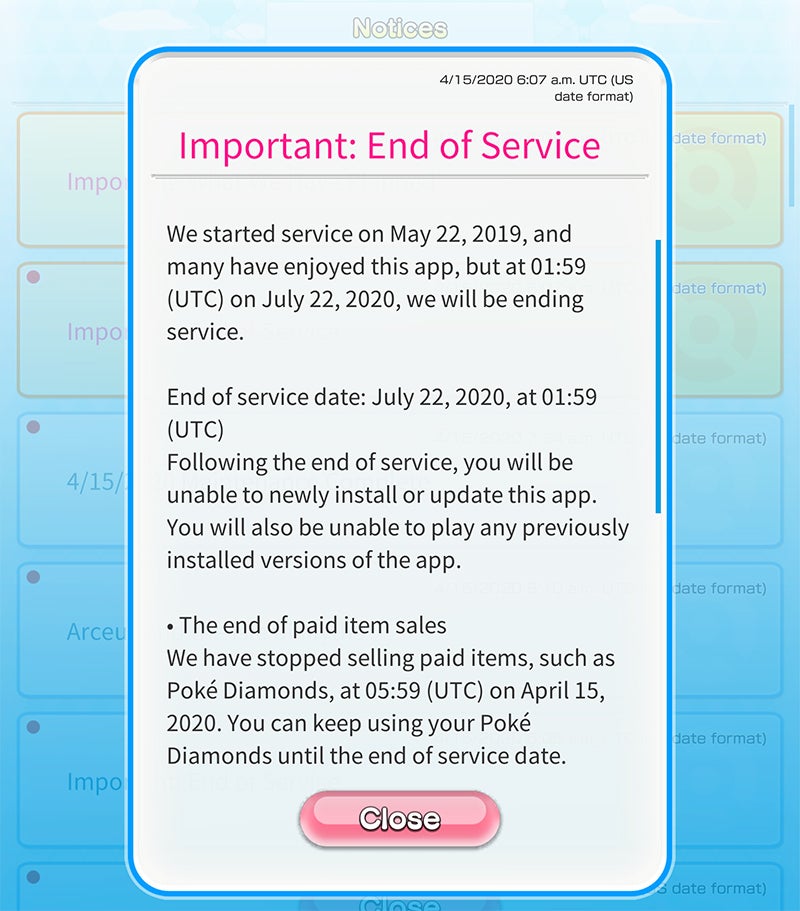 Screenshot: The Pokemon Company