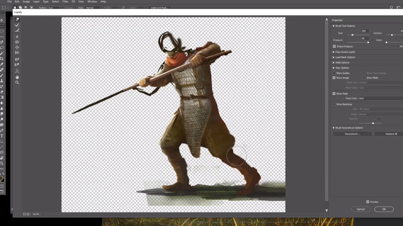 A peek at the process. 