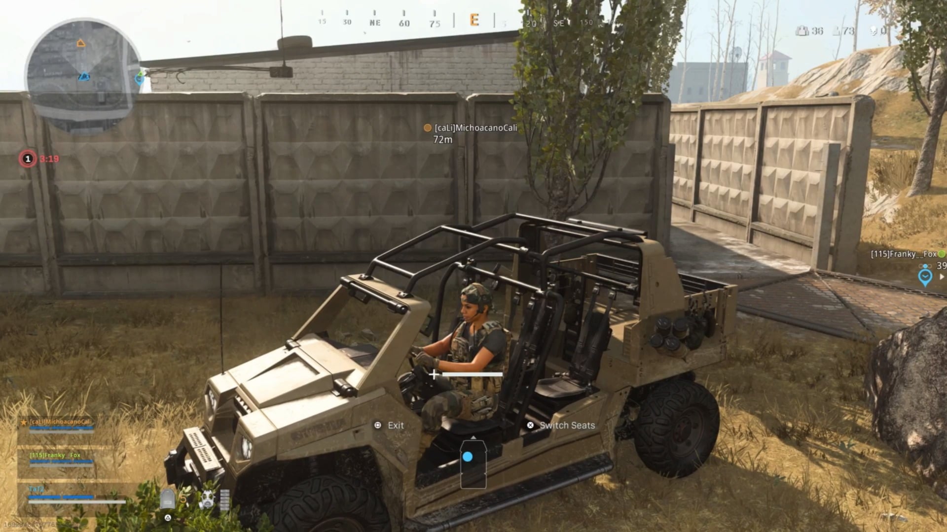 Honking the horn, but the random doesn’t want a ride.