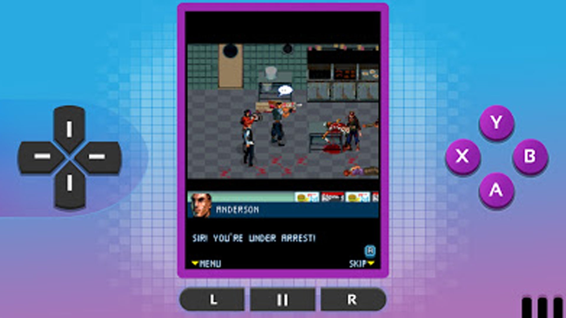 Games can be played landscape or in portrait mode.