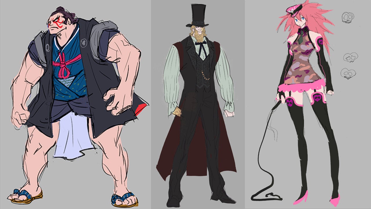 More unused costume designs.
