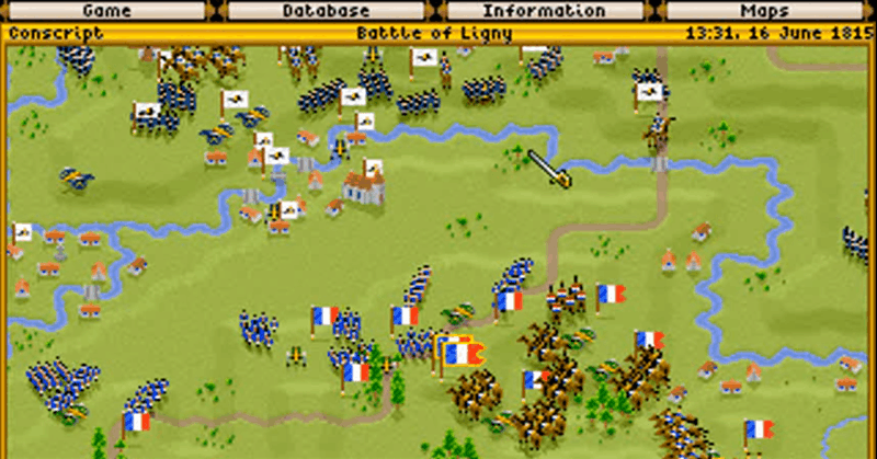 Prussian artillery falls short at the Battle of Ligny