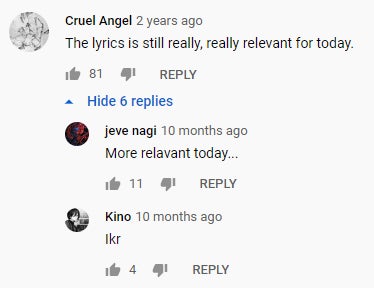 Too true, Cruel Angel, too true...