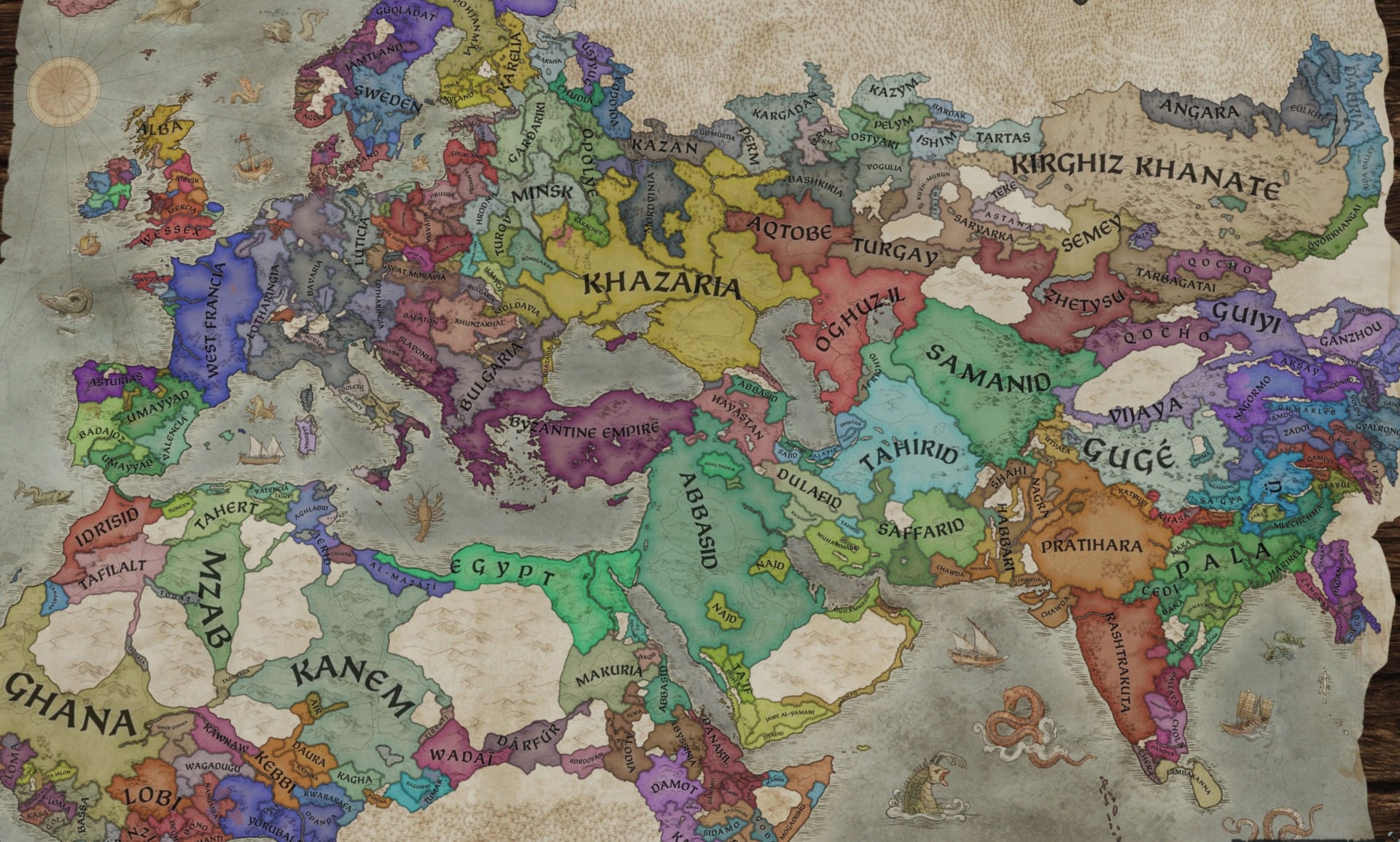 The world according to Crusader Kings II