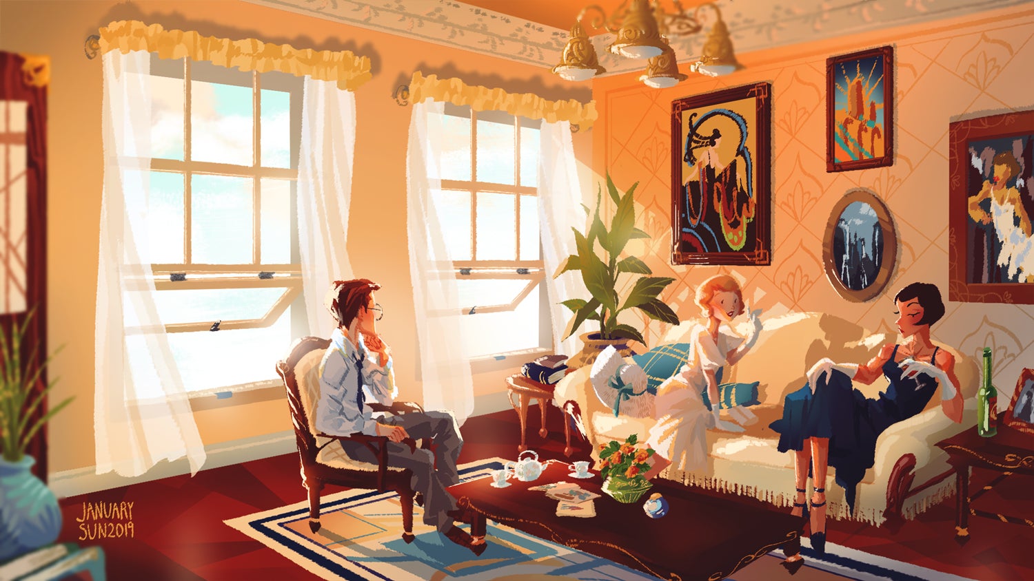 Illustration: January Sun