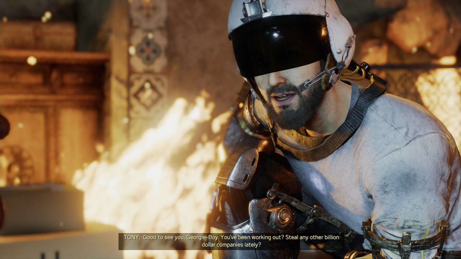 Tony Stark is Flight Helmet Man.