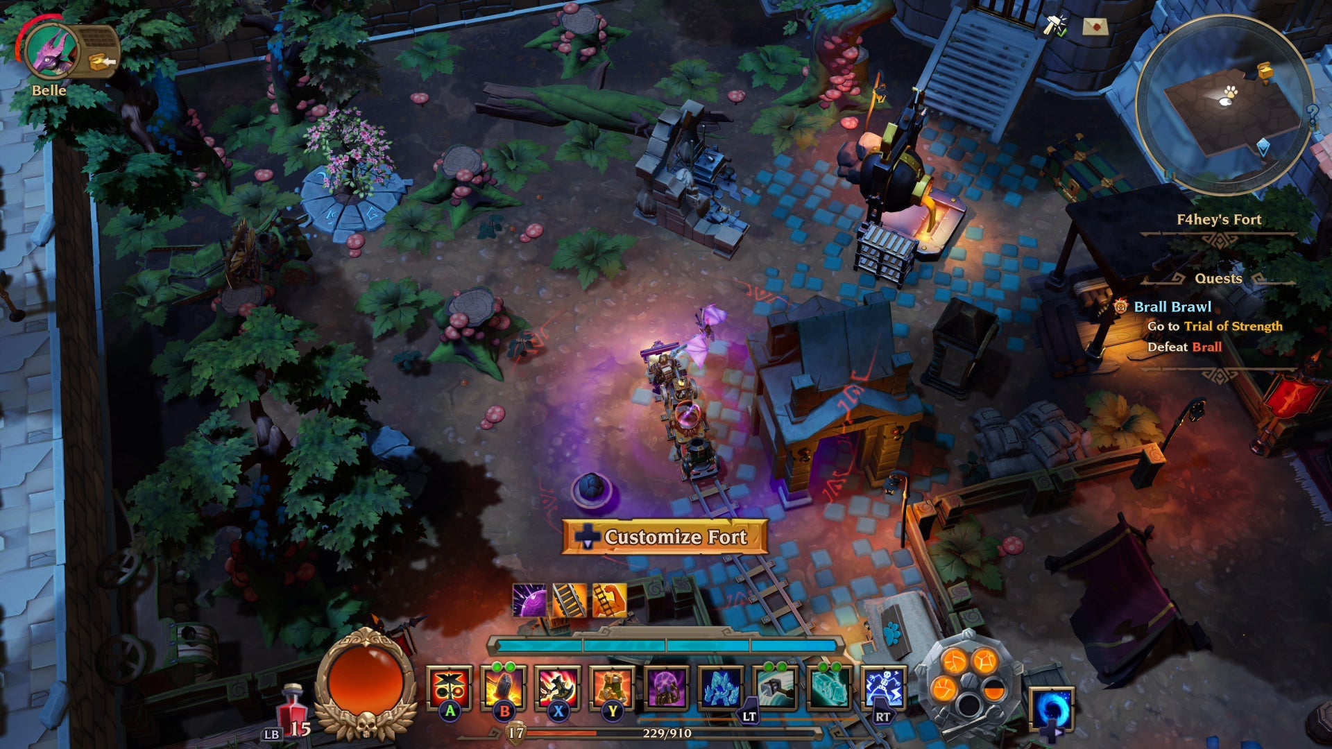 Behold my fort. It teleports around the map for some reason. I don’t know. 