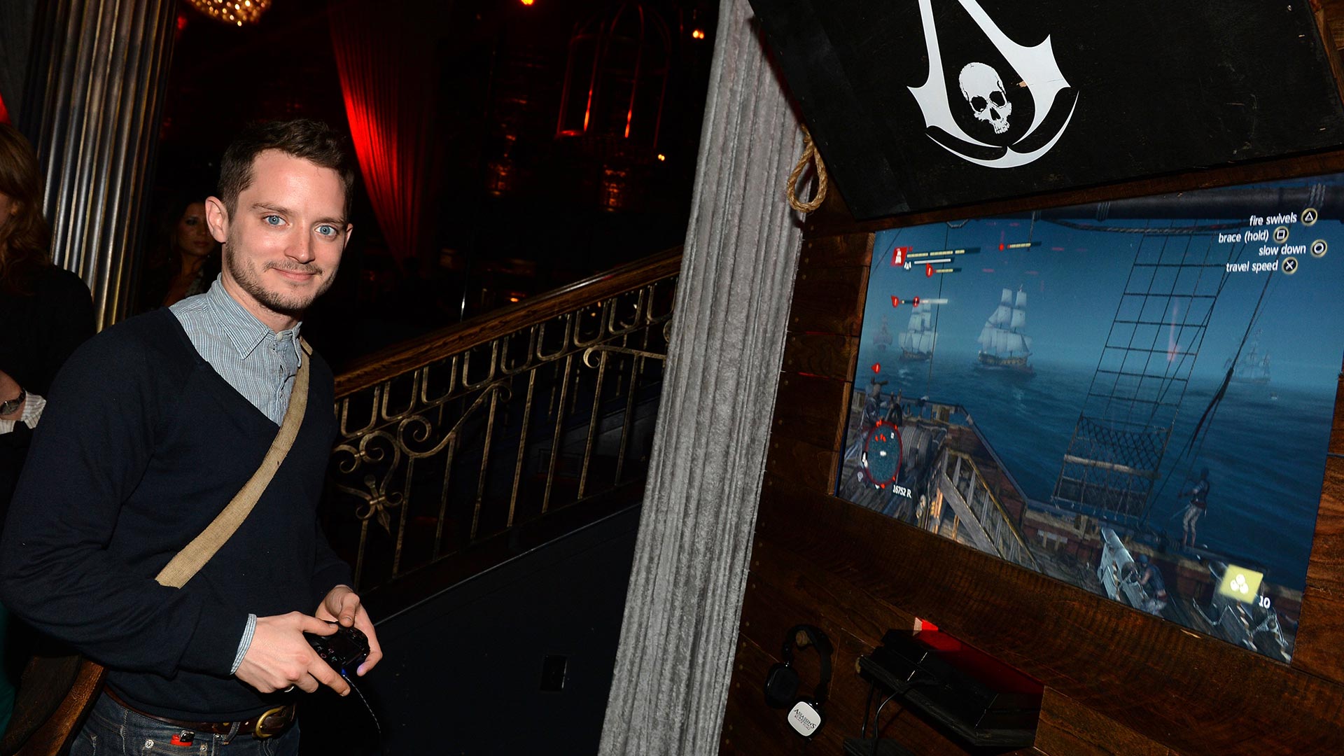 Fancy celebrity Elijah Wood, pictured here on October 22, 2013, got to play Black Flag weeks before Ari. It was messed up.