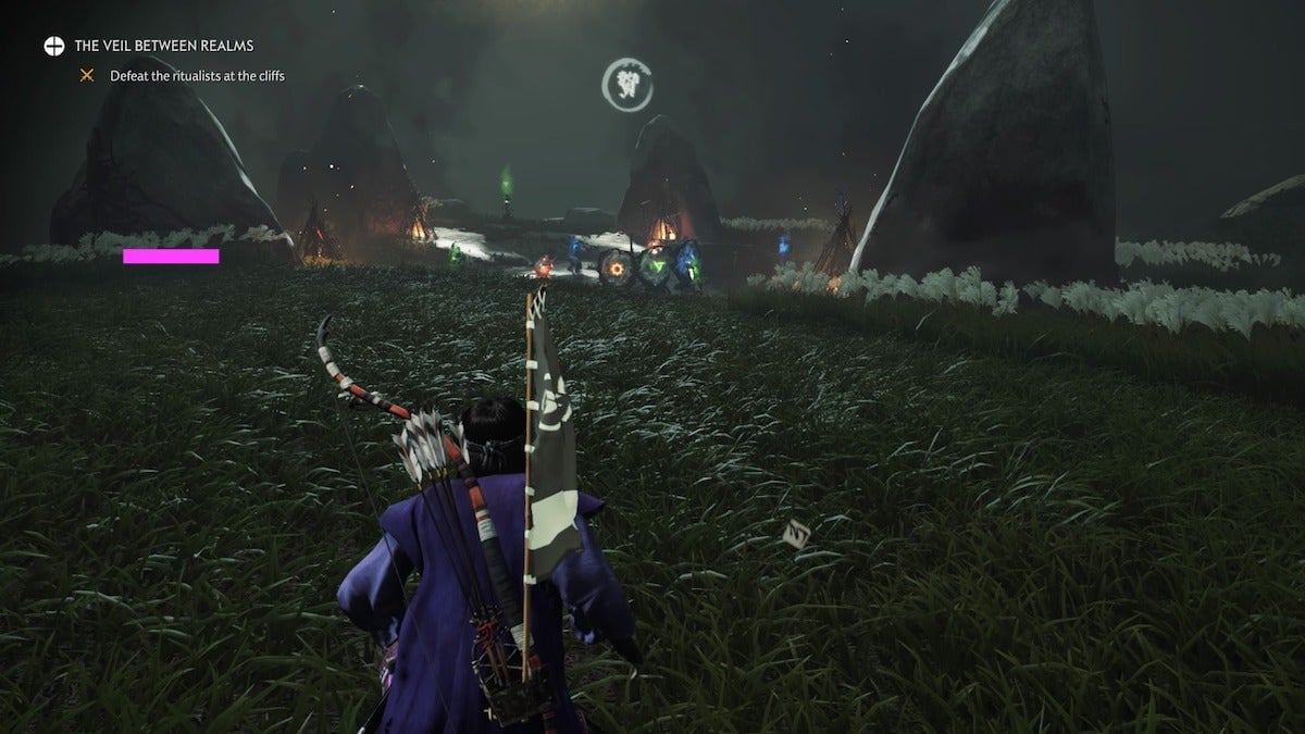 You won’t see these multicolored evil spirit portals in the base game.