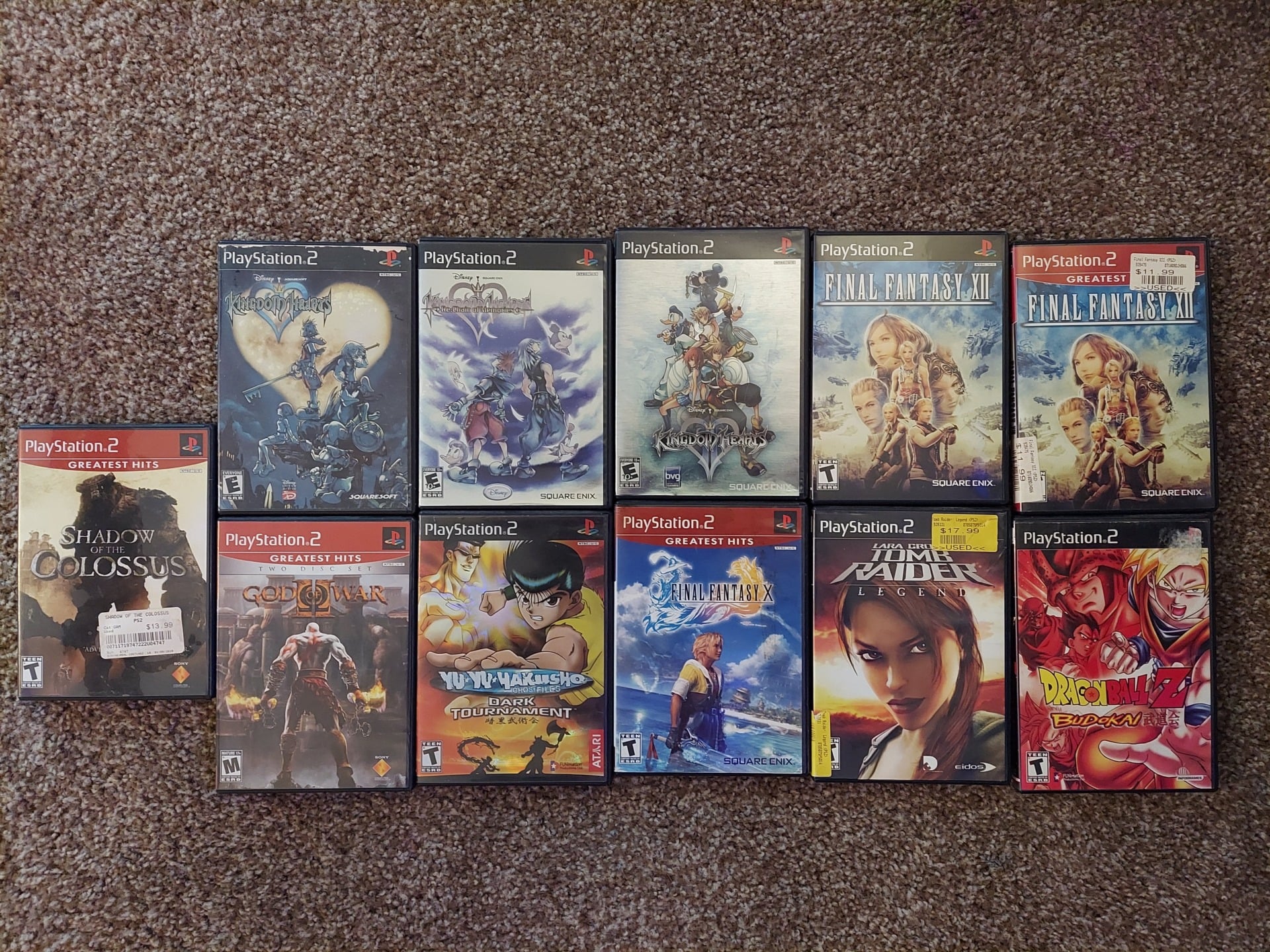 Not pictured: a handful of PS1 games that I also play on my PS2. Ah, remember the days of universal backwards compatibility?