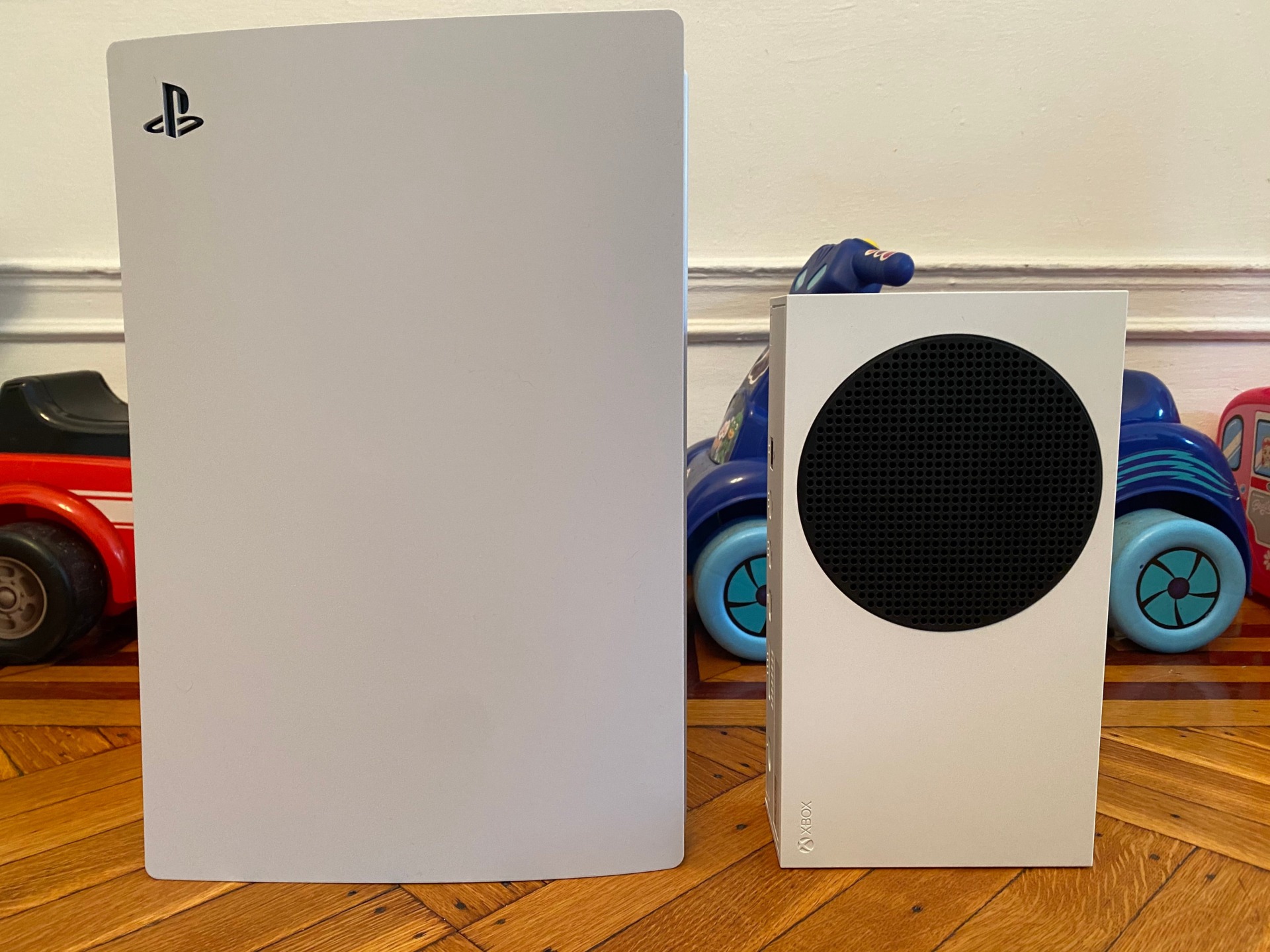 The PS5 and the Xbox Series S. 