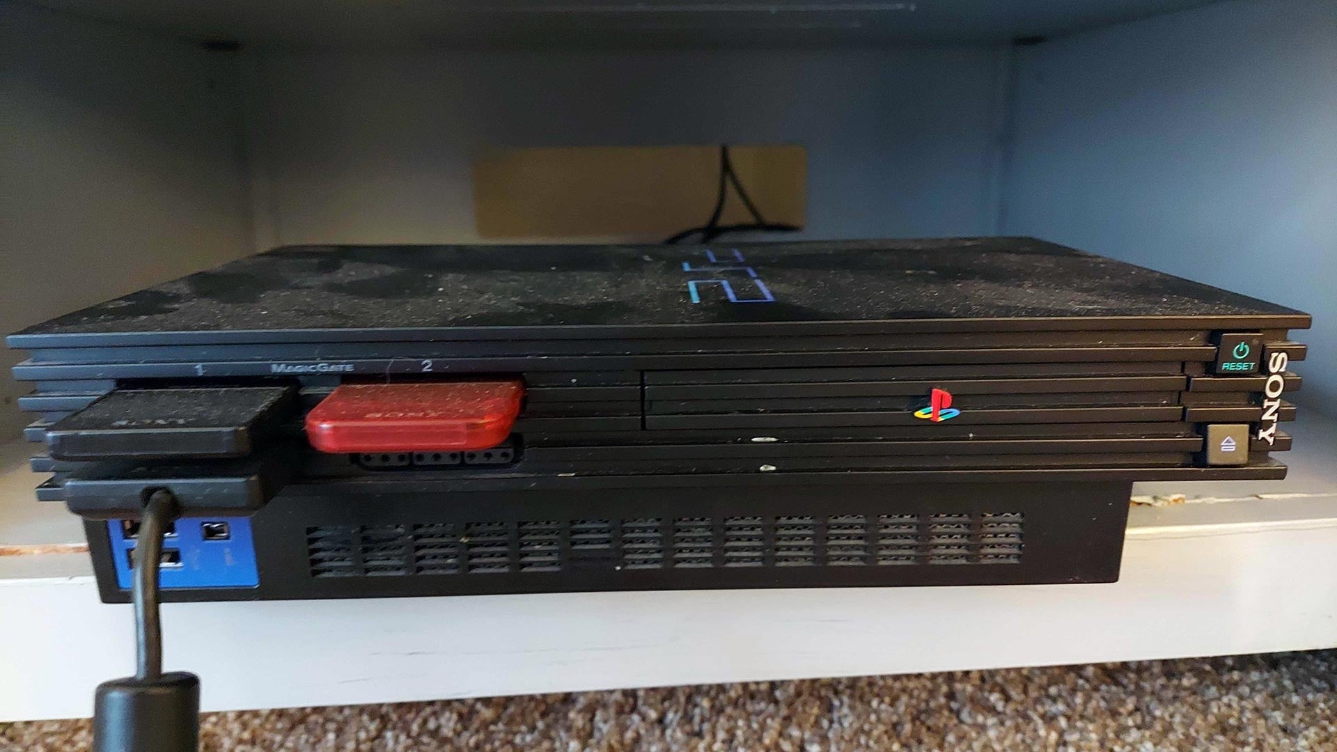 This PlayStation 2 has seen things.