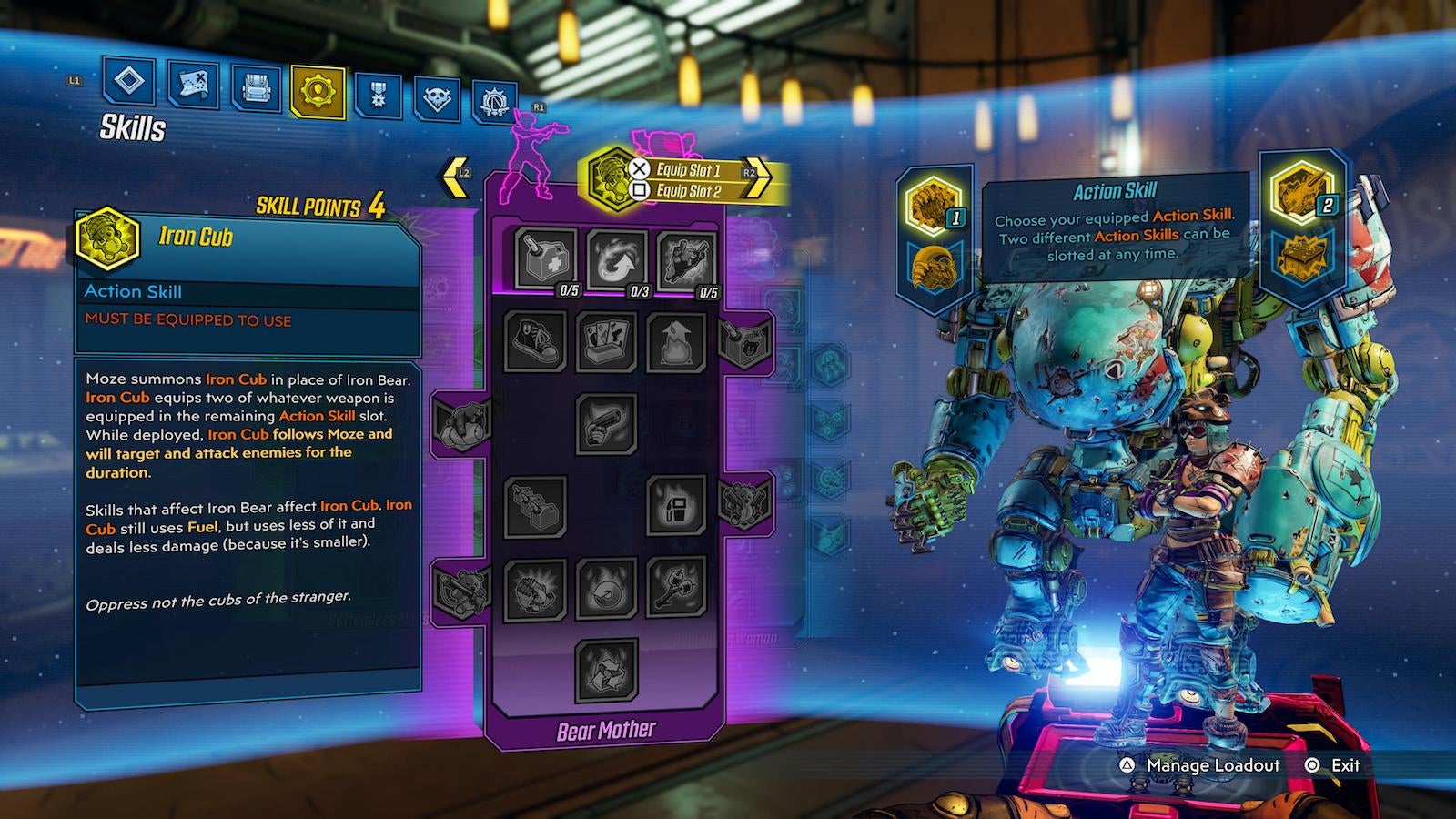 Bonus: All the new skill trees are set against a pleasant purple backdrop.