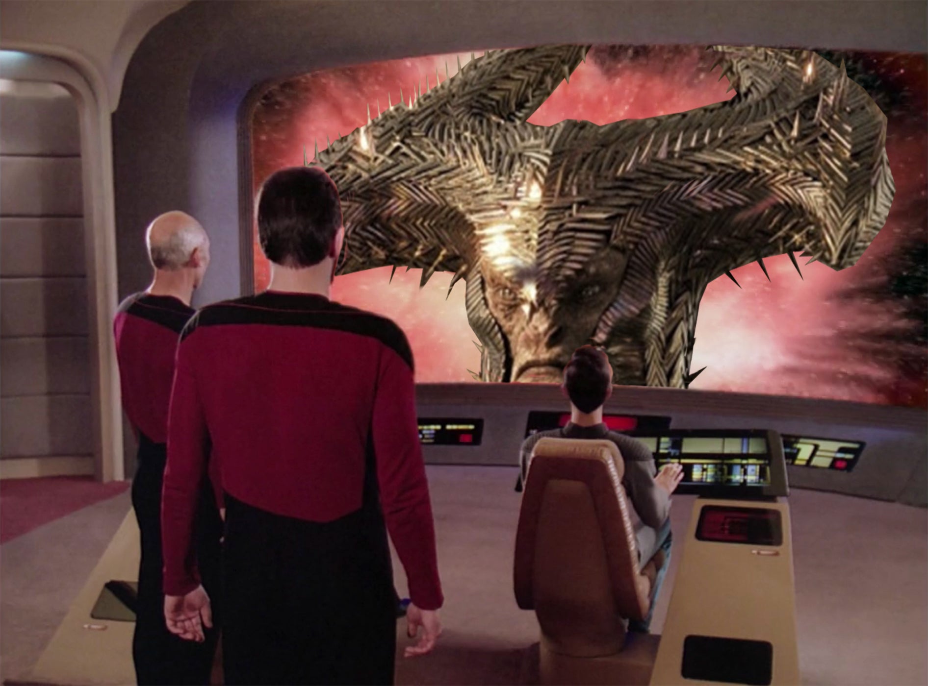 Sharpeofthe95th wins the award for.. wait... is that WESLEY CRUSHER? Award canceled. 