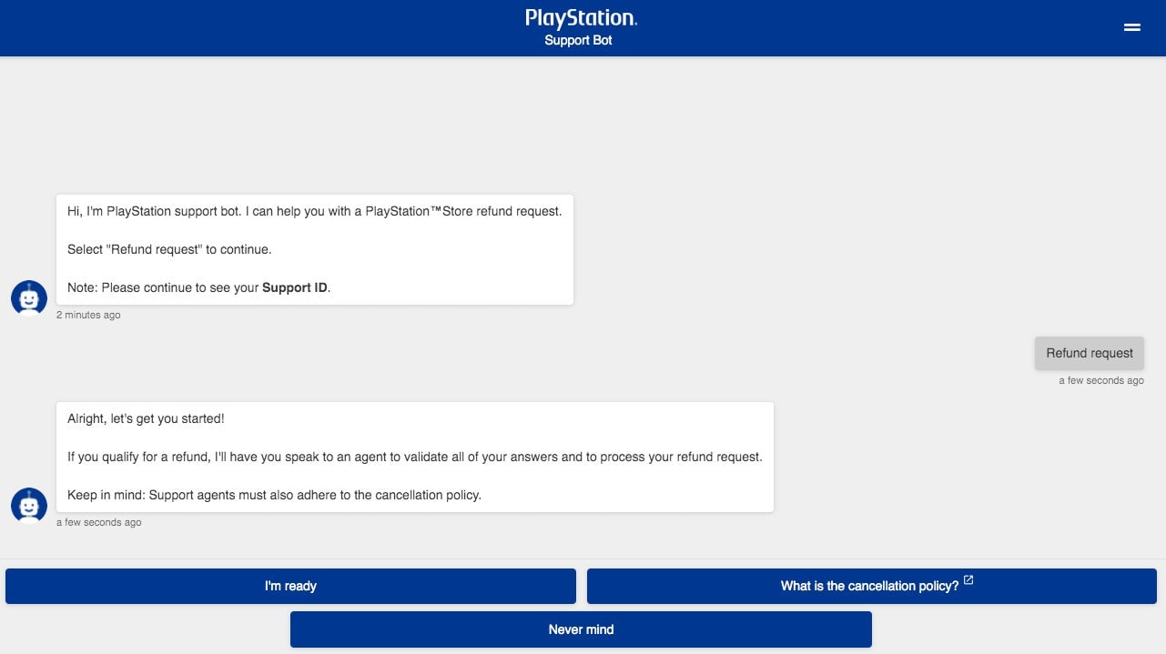 The chatbot is slow as molasses but will eventually get you where you need.