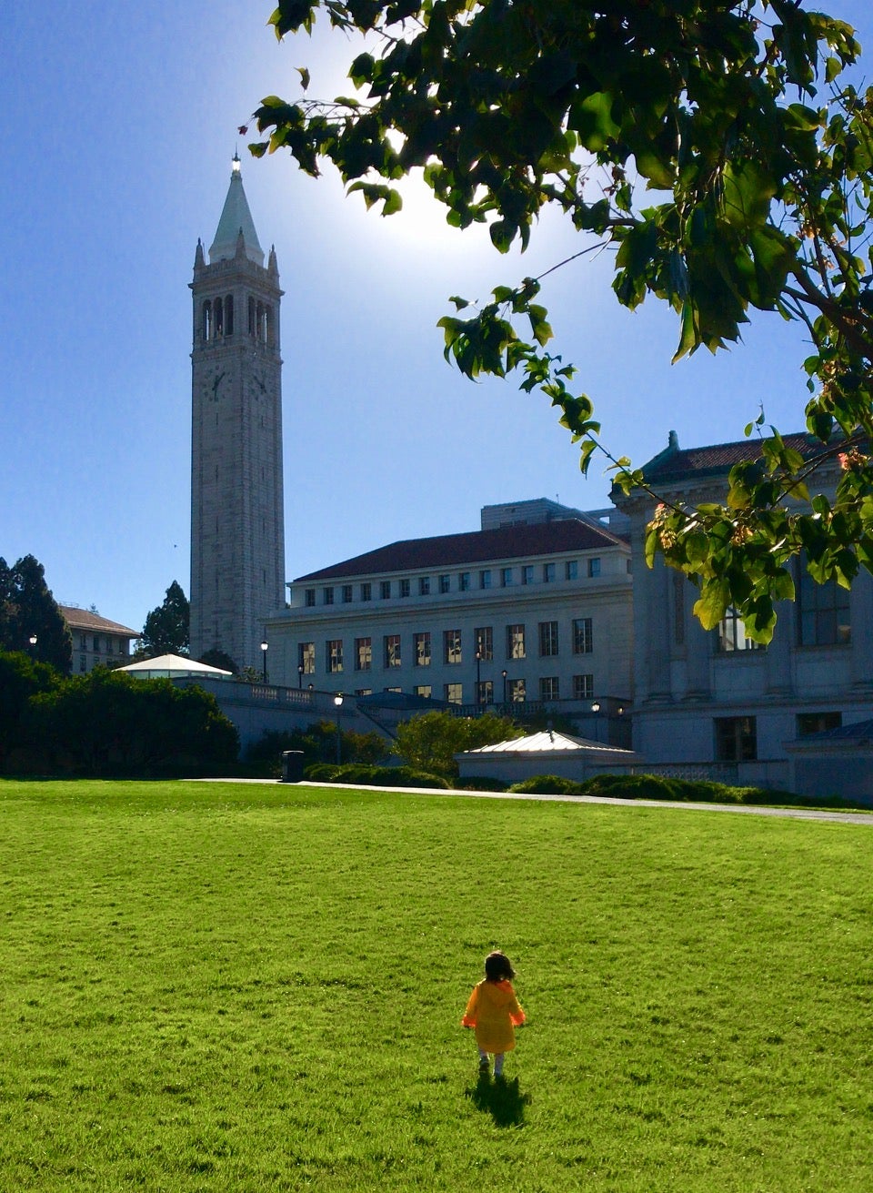 My daughter walking at Berkeley