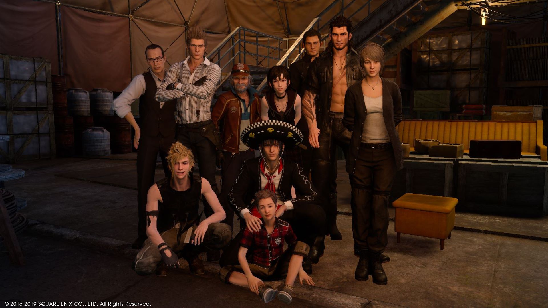 I deeply regret putting Noctis in the”festive outfit” because this is the last shot before everything goes to shit and he looks utterly ridiculous.